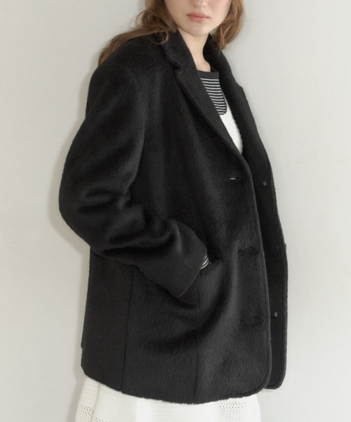 GIUNON ジャケット テーラードジャケット over shaggy jacket coat
