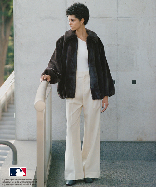 ROPE'（ロペ） コート アウター 「MLB COLLECTION BY JUN」フェイク