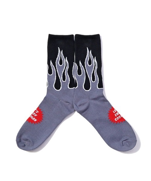 THE MILES 靴下 Cookman クックマン ソックス Crew Socks Flame