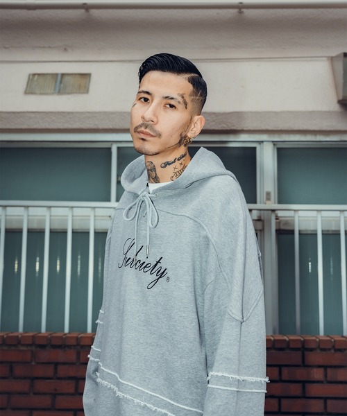 Subciety（サブサエティ） パーカー Lace up hockey hoodie メンズ