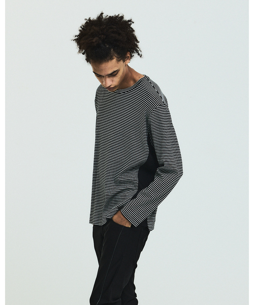 5351 POUR LES HOMMES tシャツ コンビネーション ボーダー 長袖 T