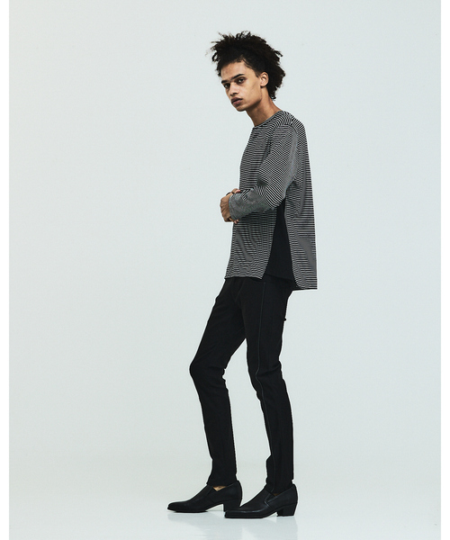 5351 POUR LES HOMMES tシャツ コンビネーション ボーダー 長袖 T