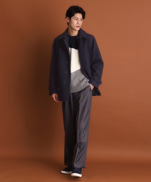 THE SHOP TK 「THE 」 ピーコート 04 ネイビー メンズ : ZOZOTOWN