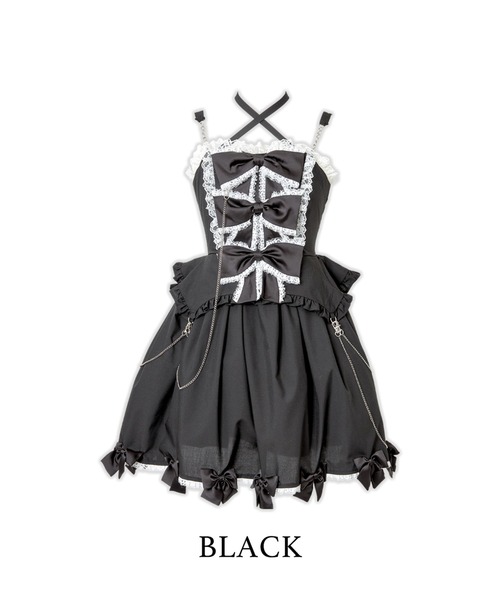 AVENCHUMU ワンピース Front ribbon chain one piece : ZOZOTOWN Yahoo 