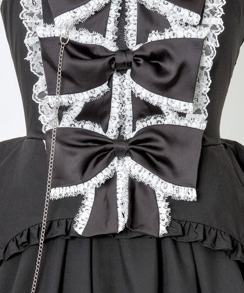 AVENCHUMU ワンピース Front ribbon chain one piece : ZOZOTOWN