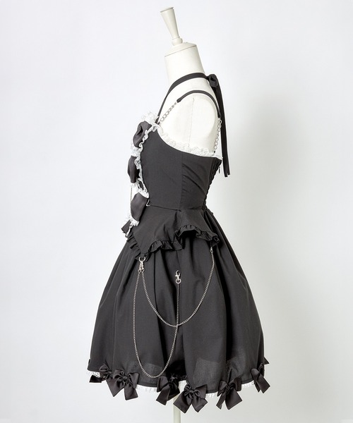 ワンピース Avenchumu Front ribbon chain one piece AVENCHUMU ワンピース Front ribbon chain one piece : ZOZOTOWN