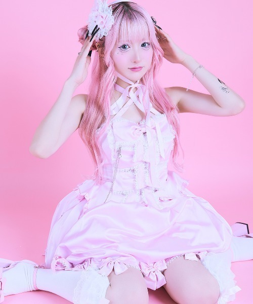 AVENCHUMU ワンピース Front ribbon chain one piece : ZOZOTOWN Yahoo