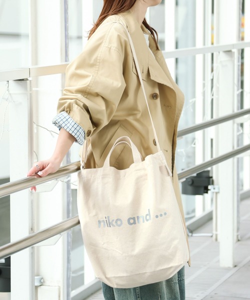 niko and… トートバッグ オリジナルニコロゴ2WAYトートバッグ