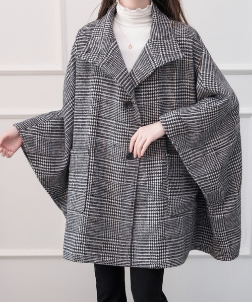 「ABITOKYO」 ポンチョコート FREE ベージュ系その他 レディース_画像3