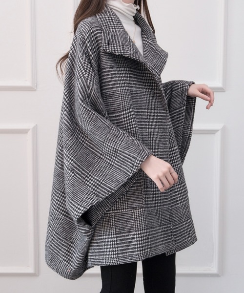 「ABITOKYO」 ポンチョコート FREE ベージュ系その他 レディース_画像4