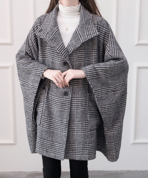 「ABITOKYO」 ポンチョコート FREE ベージュ系その他 レディース_画像5