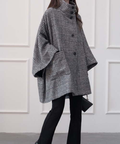 「ABITOKYO」 ポンチョコート FREE ベージュ系その他 レディース_画像8