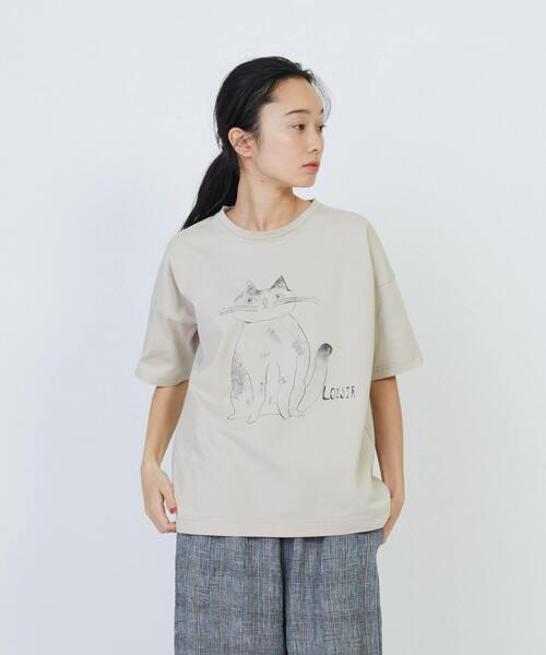 LOISIR tシャツ イラストプリントTシャツ レディース : ZOZOTOWN Yahoo