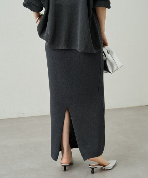Loungedress スカート 和紙ニットタイトスカート : ZOZOTOWN