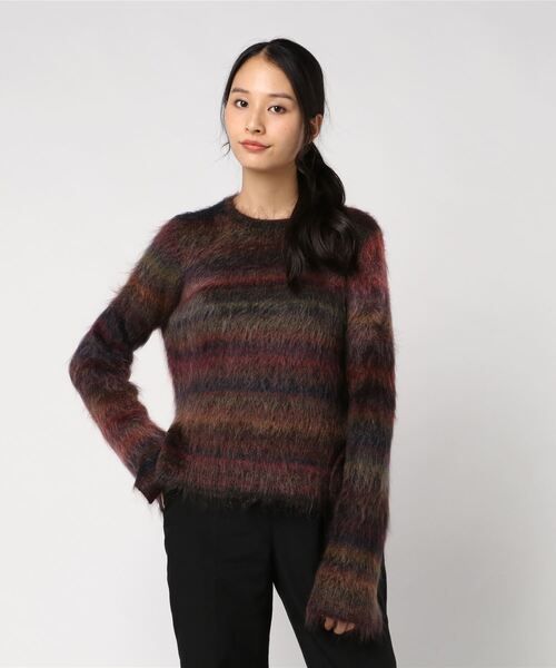 「TARO HORIUCHI」 長袖ニット FREE ブラウン レディース_画像4