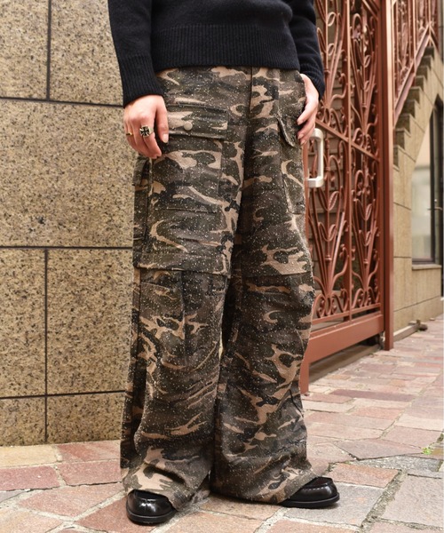 Noen（ノエン） チノパン ニードルパンチカーゴパンツ メンズ