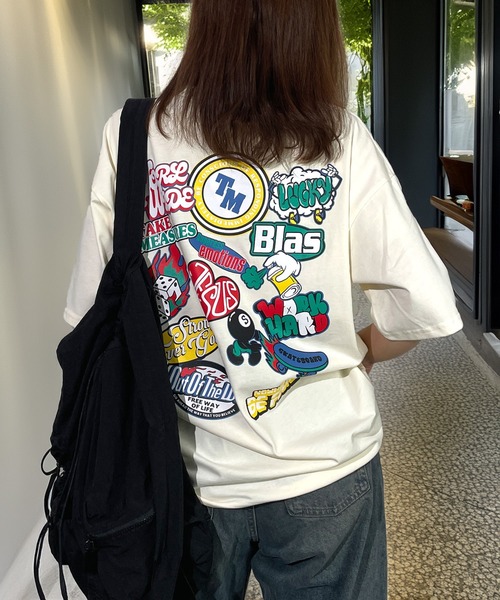 Candlestick tシャツ レトロ グラフィック アート オーバー