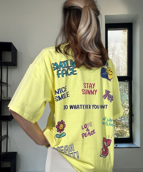Candlestick tシャツ 半袖 レトロ グラフィック オーバーサイズ 韓国 