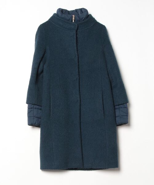 ヘルノ　ダウンコート　42 HERNO（ヘルノ） ダウンコート 42 ブルー レディース : ZOZOTOWN Yahoo