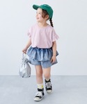 tシャツ ハート総柄 袖フリル 半袖Tシャツ ...の詳細画像5