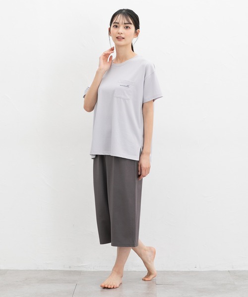 【新品】Vanilla バニラ　ルームウェア　S/M ブルー Honeys パジャマ ルームウェア 「ハニさら・接触冷感・UV