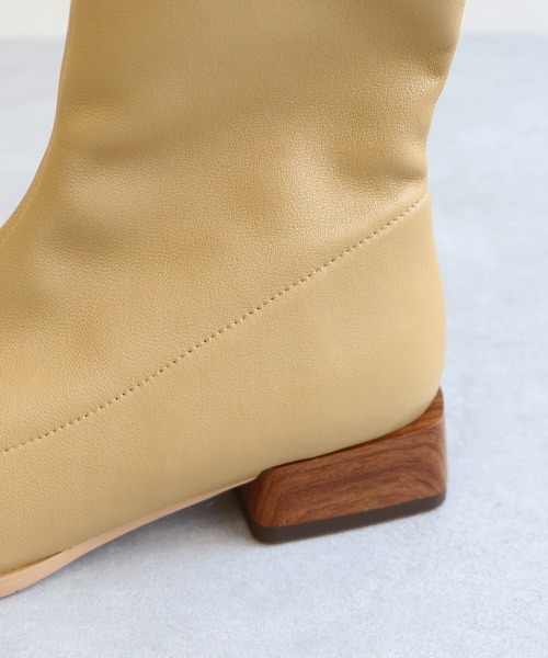 「NICAL」 ショートブーツ L イエロー レディース_画像3