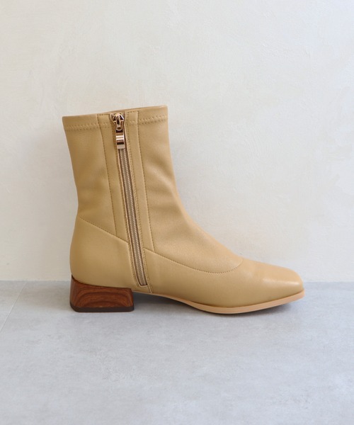 「NICAL」 ショートブーツ L イエロー レディース_画像5