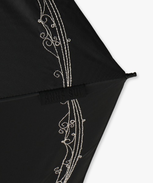 ANNA SUI 折りたたみ傘 バタフライアーチラメ刺繍晴雨兼用