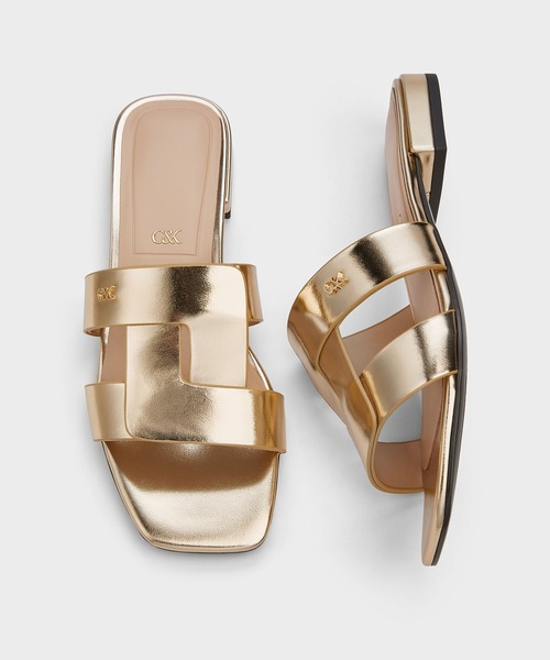 CHARLES ＆ KEITH サンダル Joan ジョアン レザースライド