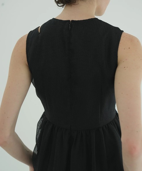 CLANE（クラネ） ワンピース SHEER PLAID FLARE ONEPIECE : ZOZOTOWN