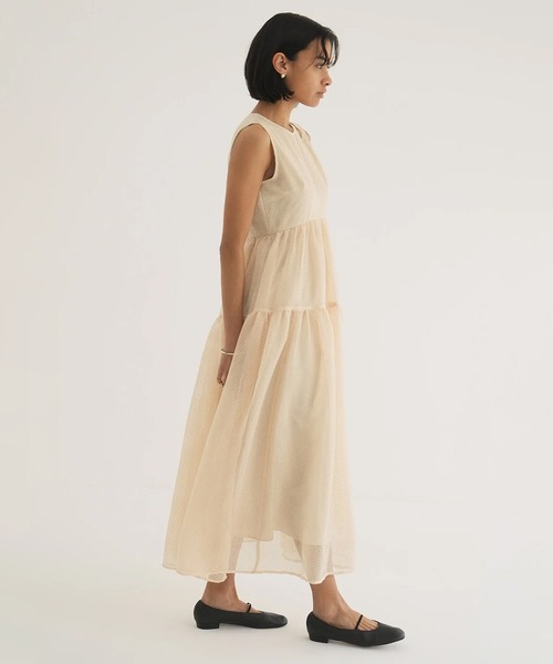CLANE（クラネ） ワンピース SHEER PLAID FLARE ONEPIECE : ZOZOTOWN 