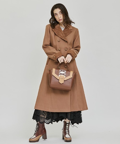 axes femme（アクシーズ ファム） チェスターコート MEDIUM モカ