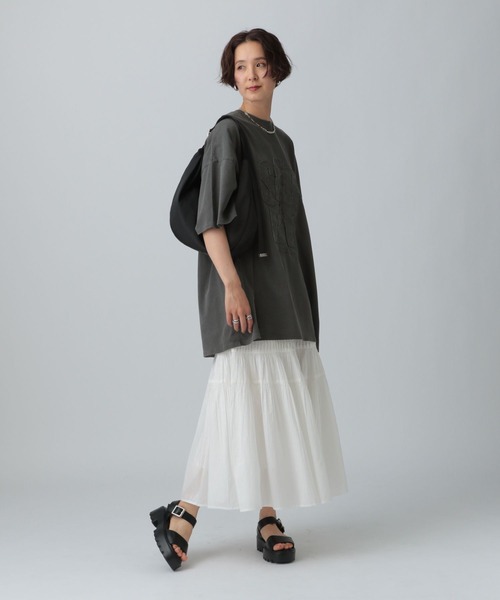 LEPSIM（レプシィム） tシャツ パッチワークBIGチュニック 242766