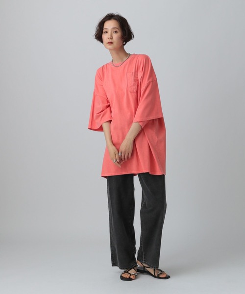 LEPSIM（レプシィム） tシャツ パッチワークBIGチュニック 242766
