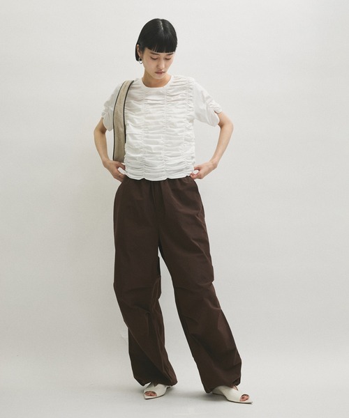 ADAM ET ROPE' tシャツ 「サステナブル」シャーリングTEE