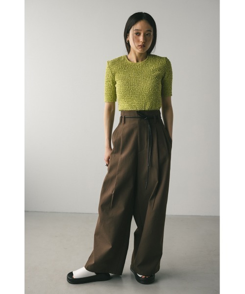 【tm2134】【セットアップ販売】CTHY MU-TECH 3LAYER STYLEMIXER tシャツ ネップシャーリングトップ レディース