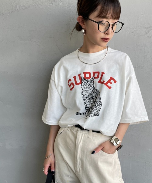 tシャツ 「SCREEN STARS/スクリーンスターズ」 DOG＆CAT プリントTシャツ レディース SCREEN STARS tシャツ 「SCREEN STARS/スクリーンスターズ
