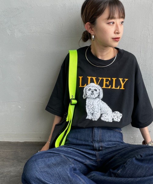 tシャツ 「SCREEN STARS/スクリーンスターズ」 DOG＆CAT プリントTシャツ レディース