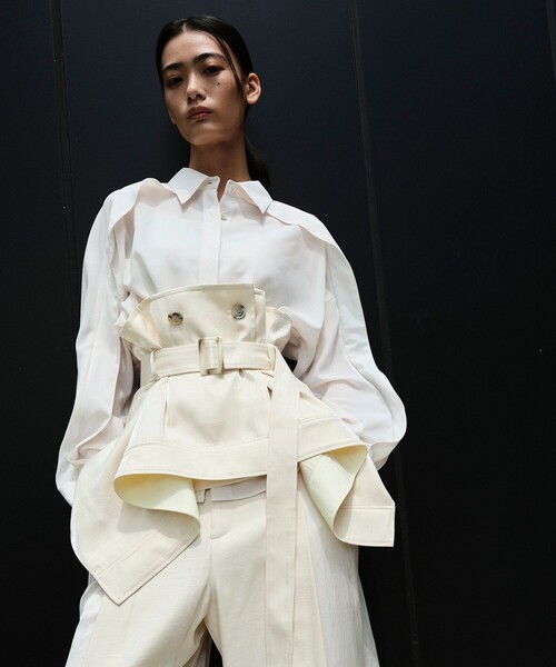 ベスト ジレ 2way Belted Bustier｜ウォッシャブル/セットアップ/ビスチェ/オケージョン/夏服 レディース UNITED TOKYO ベスト ジレ 2way Belted Bustier｜ウォッシャブル