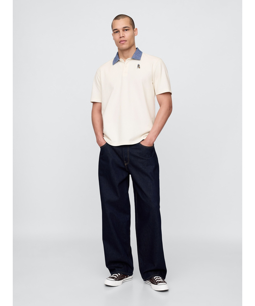 (美品)Malbon ポロシャツ Lサイズ Malbon Golf ポロシャツ 白 Lサイズ