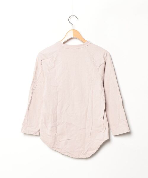 「WALLA WALLA SPORT」 7分袖Tシャツ SMALL ピンクベージュ メンズ