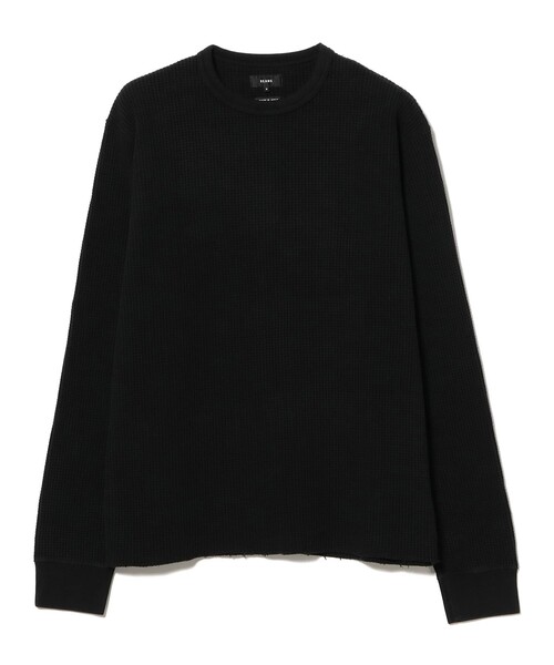 BEAMS サーマル クルーネック ブラックM BEAMS（ビームス） tシャツ サーマル クルーネック メンズ レディース