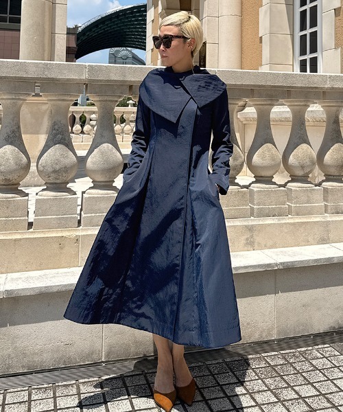 コート アウター クラシカルオードリーコート(撥水機能生地