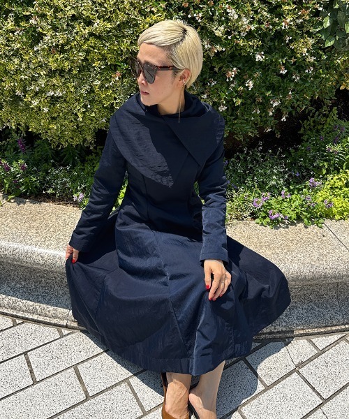 コート アウター クラシカルオードリーコート(撥水機能生地