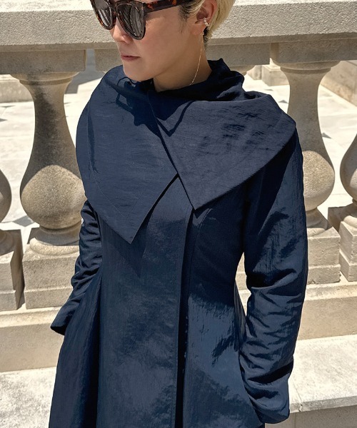 コート アウター クラシカルオードリーコート(撥水機能生地
