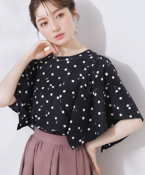 Couture Brooch ブラウス シャツ さくらんぼドットブラウス