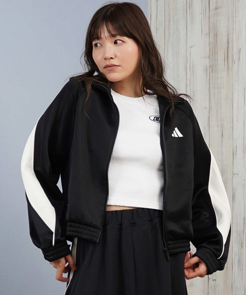adidas トラックジャケットレディース Mサイズ アディダス ジャージ ジャケット レディース adidas W MH 3S