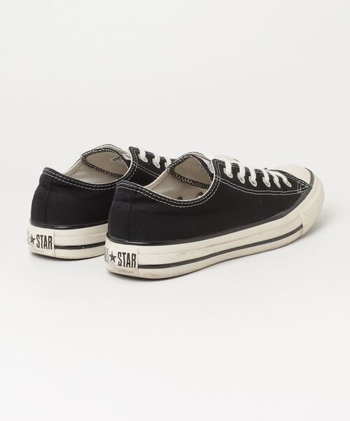 「CONVERSE」 ローカットスニーカー 24.5cm ブラック レディース
