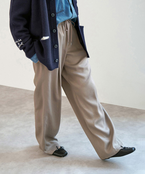 Spick and Span サテンイージーパンツ サテンイージーパンツ | スピック＆スパン(Spick and Span