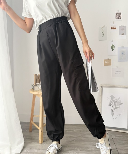 Dewlily パンツ ゆるっと履けてラフなのに抜け感もある！ カーゴ風